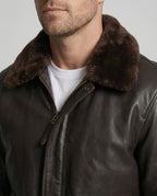 Stylische Warme Lederjacke