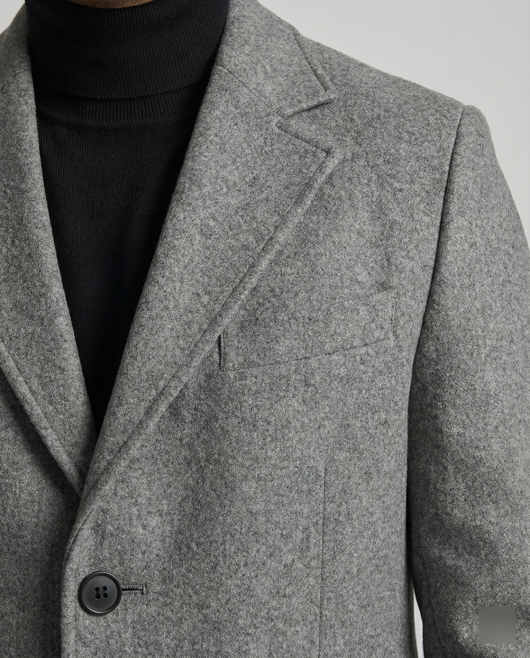 Eleganter Wintermantel Revers Herren