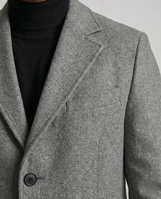 Eleganter Wintermantel Revers Herren