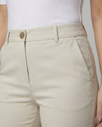 Damen Weite Stoffhose High Waist elegant geschnitten