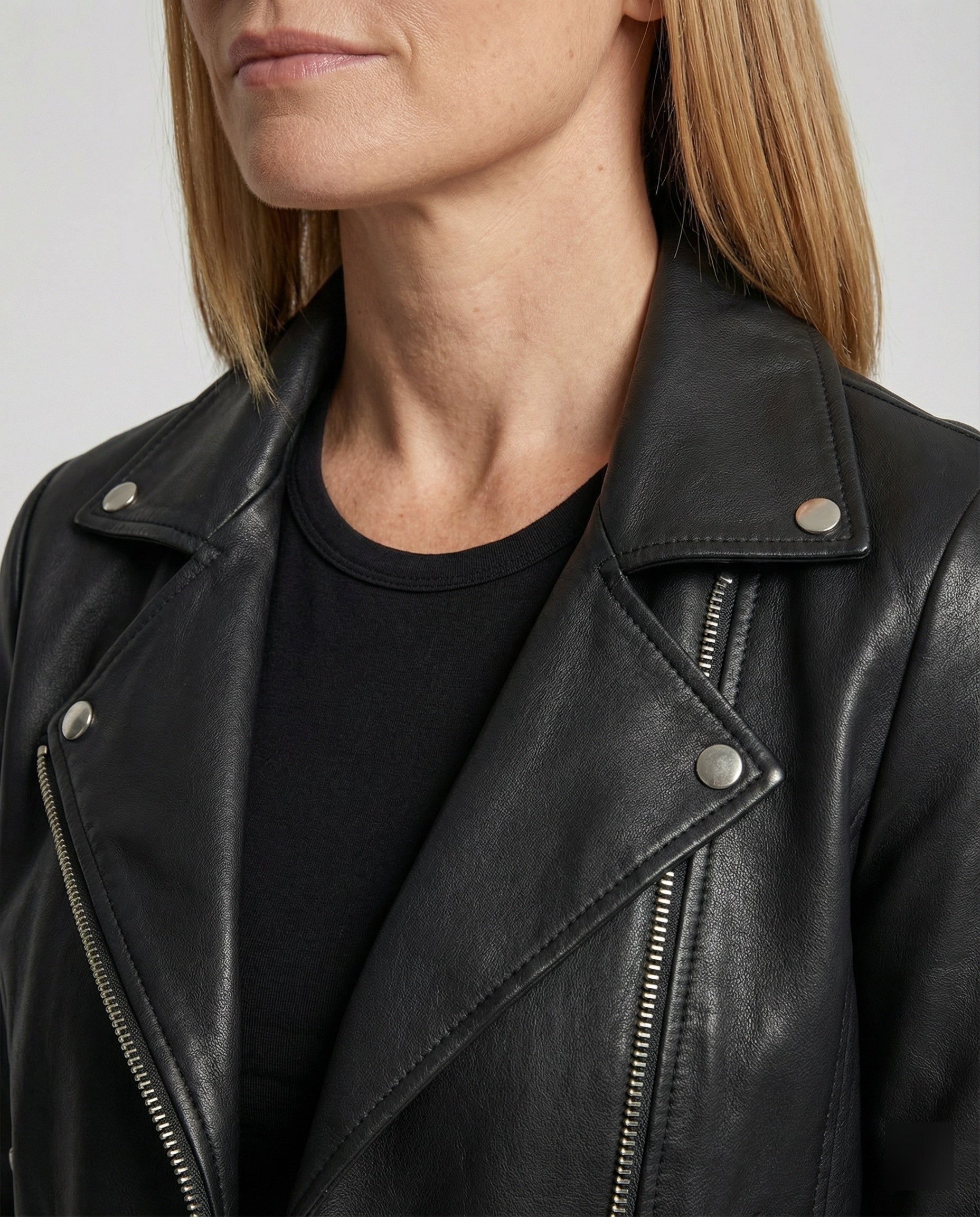 Freizeitkleidung Damen Bikerjacke Kunstleder