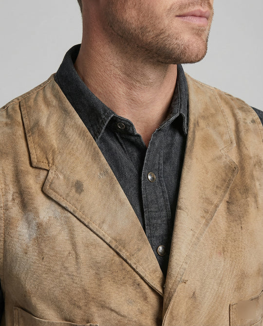 Herren Bikerjacke Lederweste