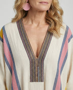 Leinen Kaftan Maxikleid Damen
