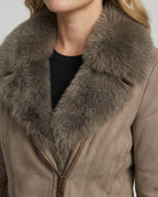 R&B | Winterjacke mit Elegantem Kragen für Den Winter