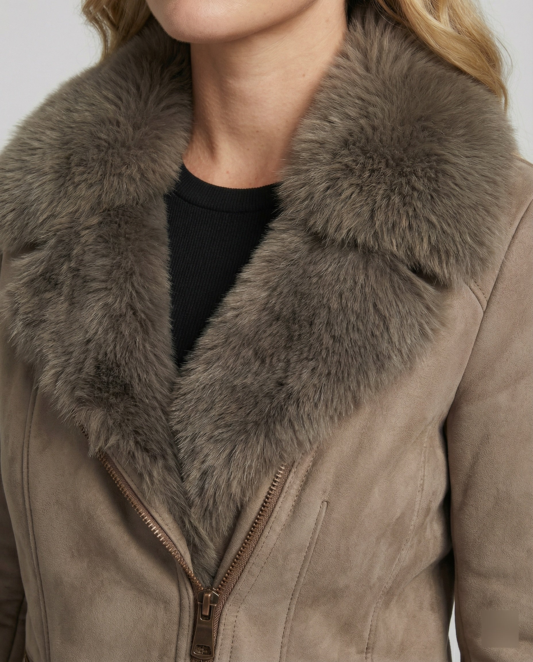 R&B | Winterjacke mit Elegantem Kragen für Den Winter