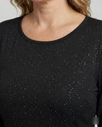 Damen Partykleid Langarm mit Glitzer