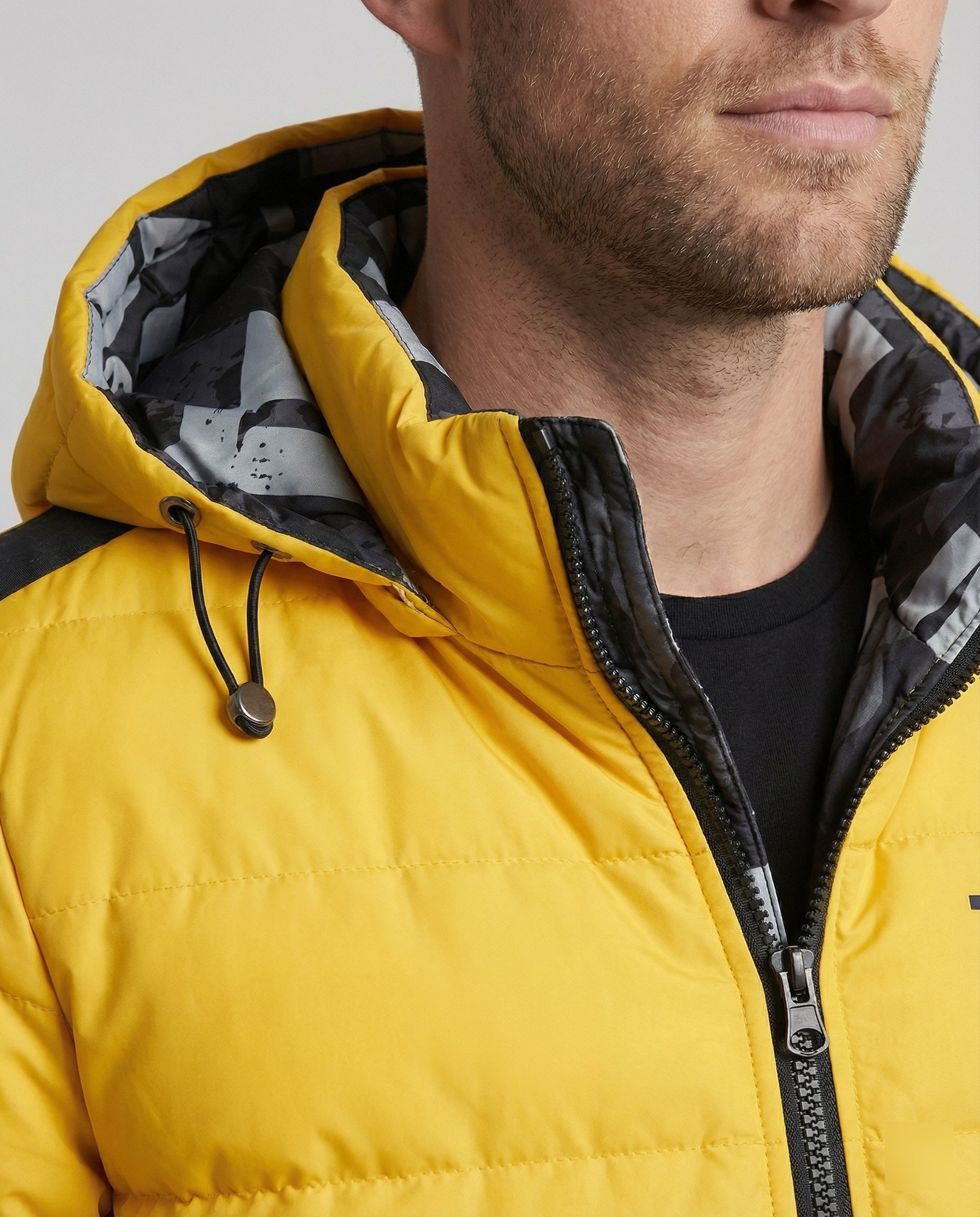 R&B | Warme Daunen Winterjacke für Herren