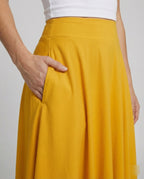 Damen Luftiger Maxi-Rock mit hohem Taillenbund R&B