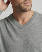V-Ausschnitt Baumwollpullover