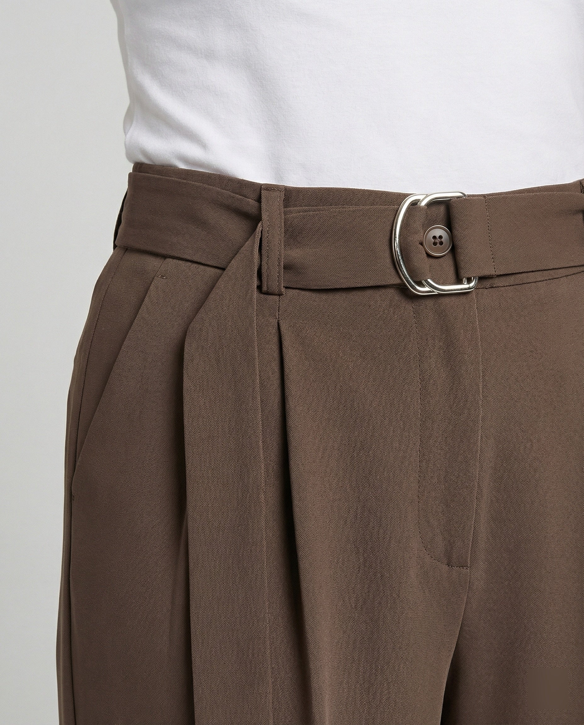 Freizeitkleidung Unisex Bundfaltenhose Weit