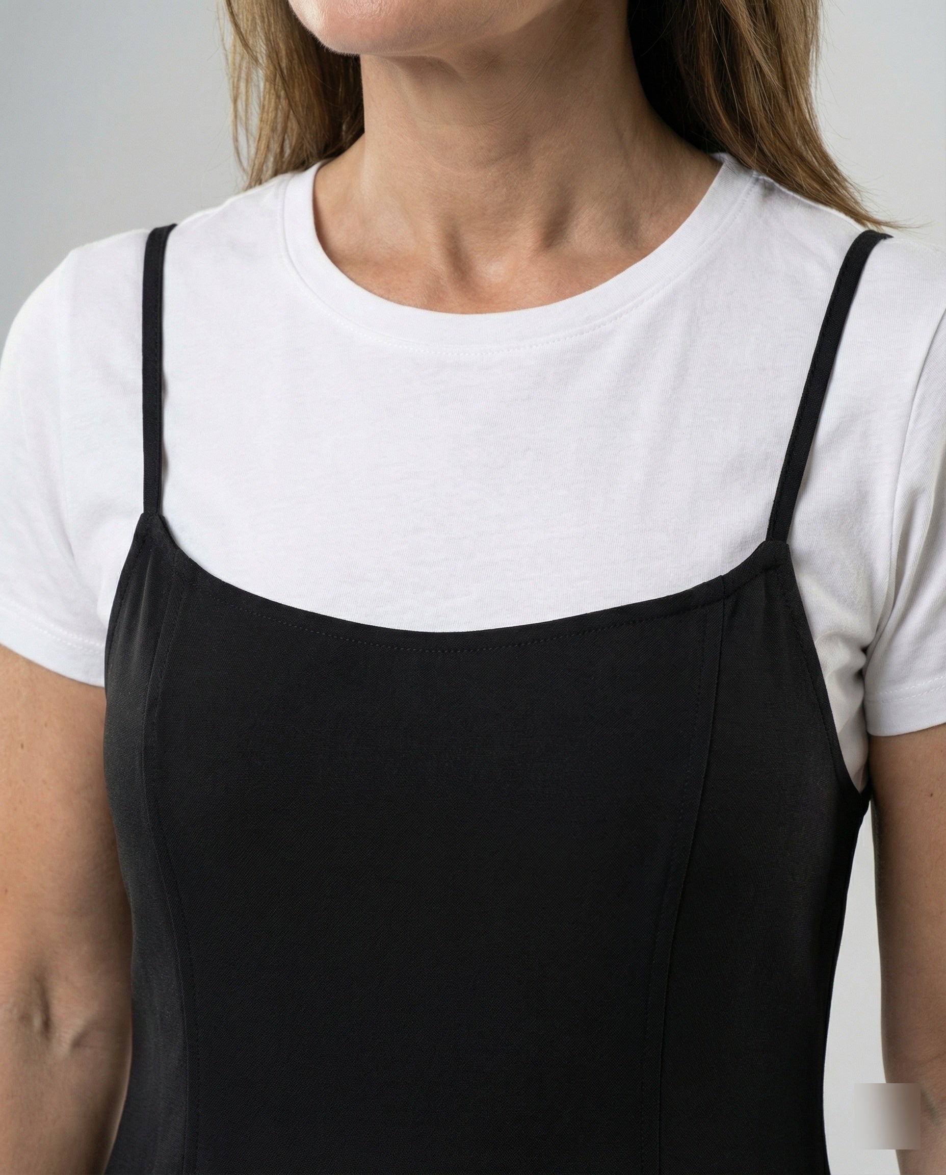Damen Skater Sommerkleid mit Trägern