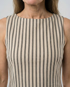 Gestreiftes Minikleid Tailliert Damen