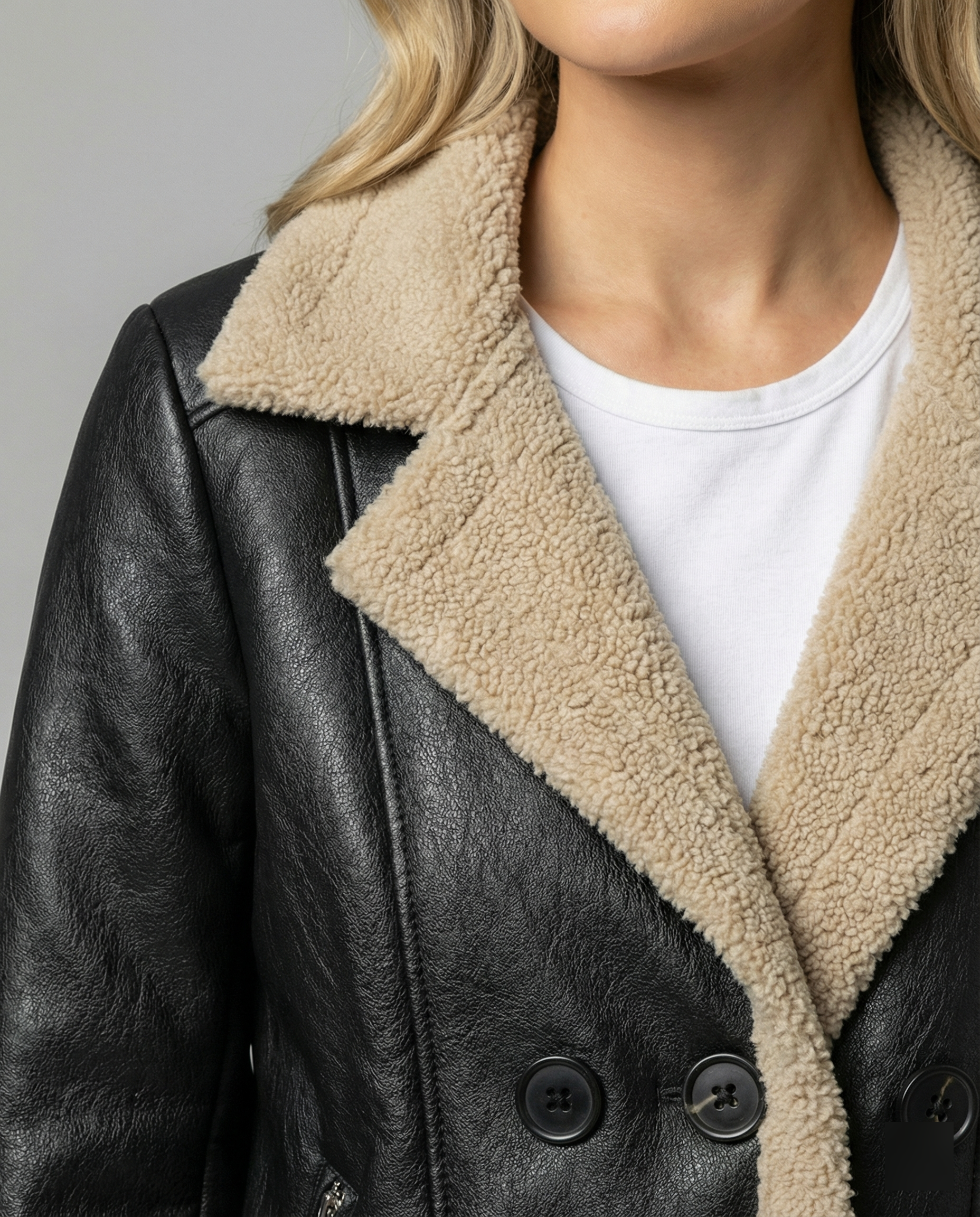 Steppjacke Damen mit warmem Kragen im Retro-Stil