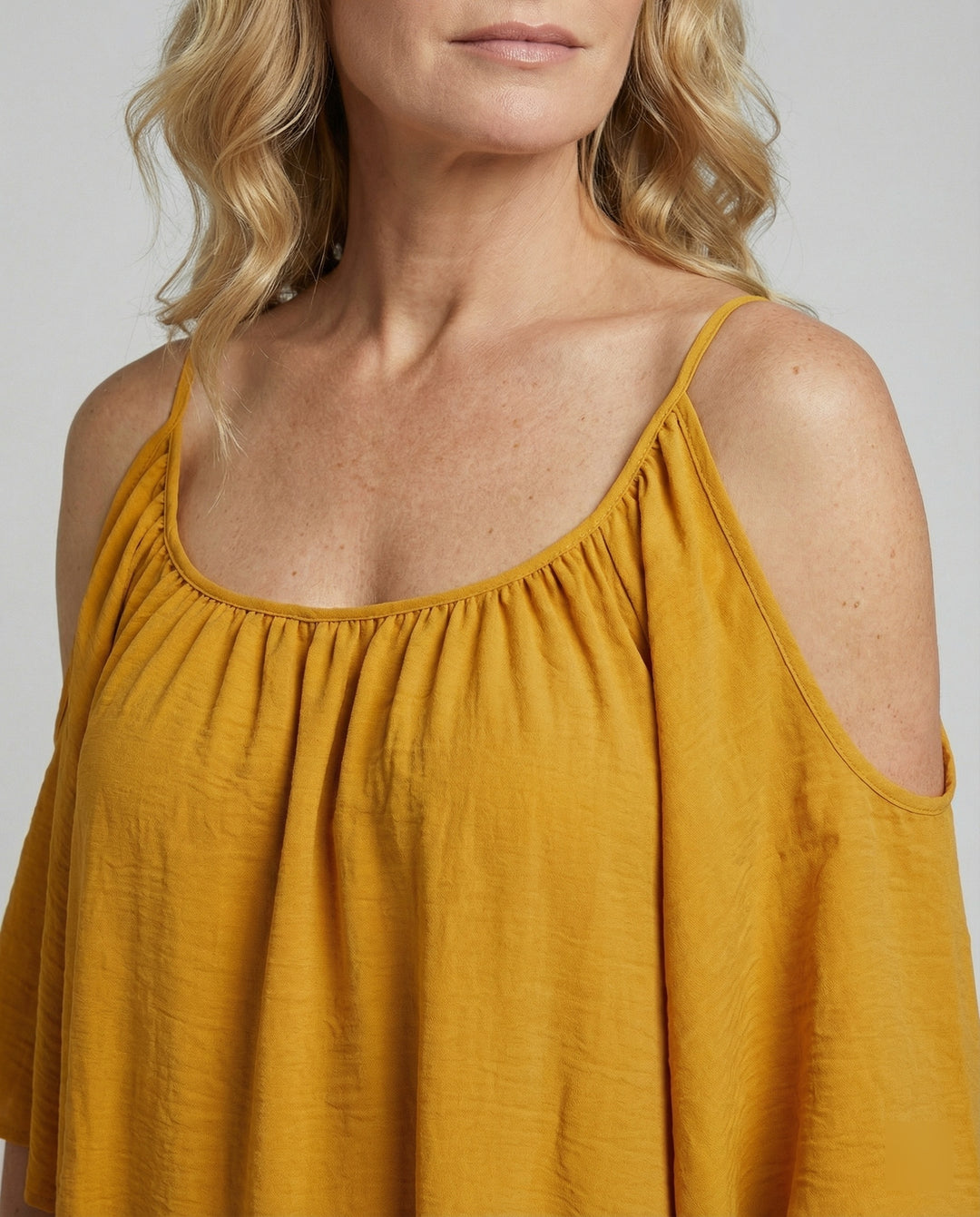 Damen Sommerkleid schulterfrei luftig