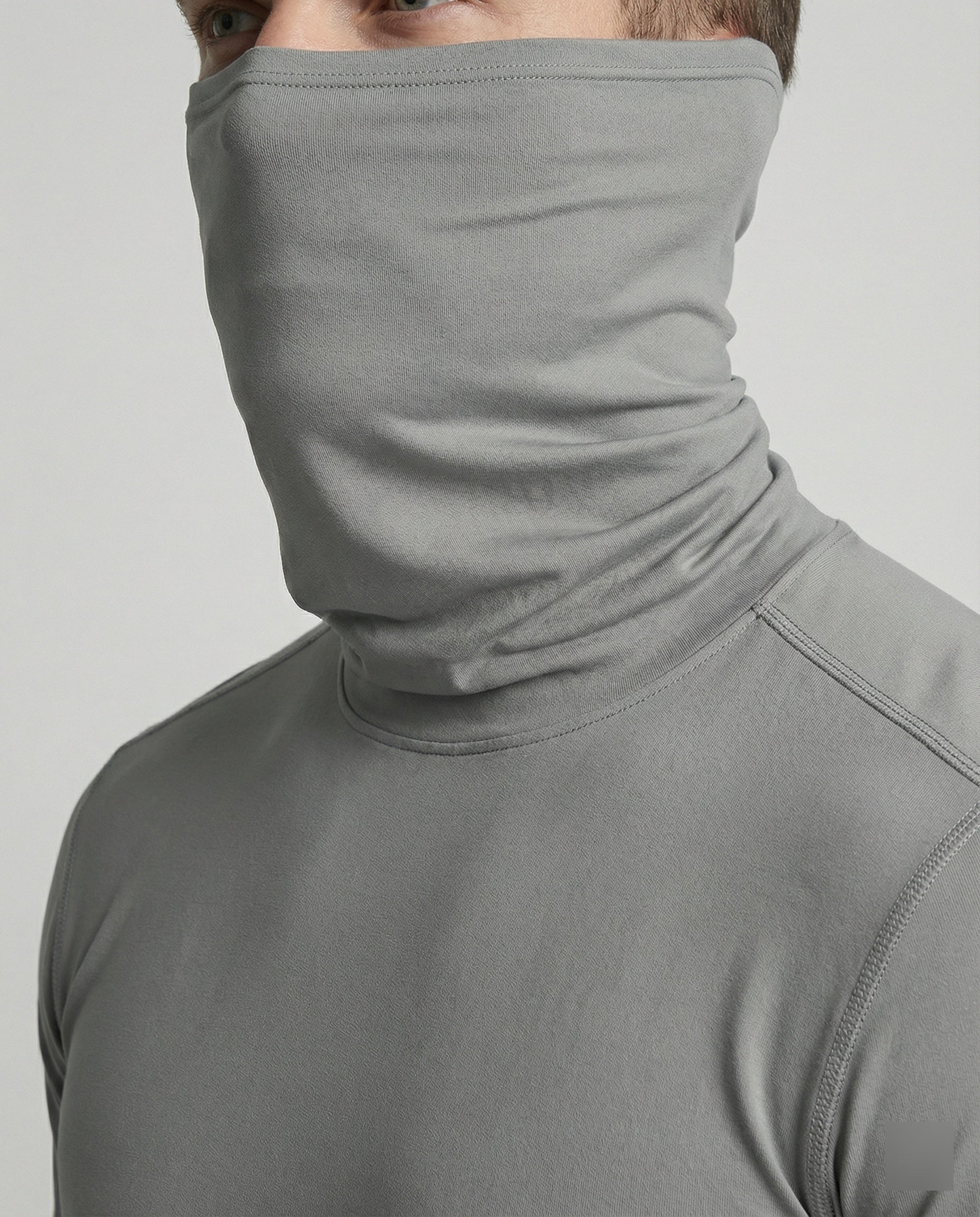 Herren Funktionsshirt mit hohem Kragen und innovativem Feuchtigkeitsmanagement R&B