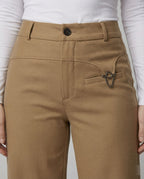 Damen Cropped Jeans weit geschnitten