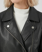 Steppjacke Damen Übergang aus reißfestem Kunstleder