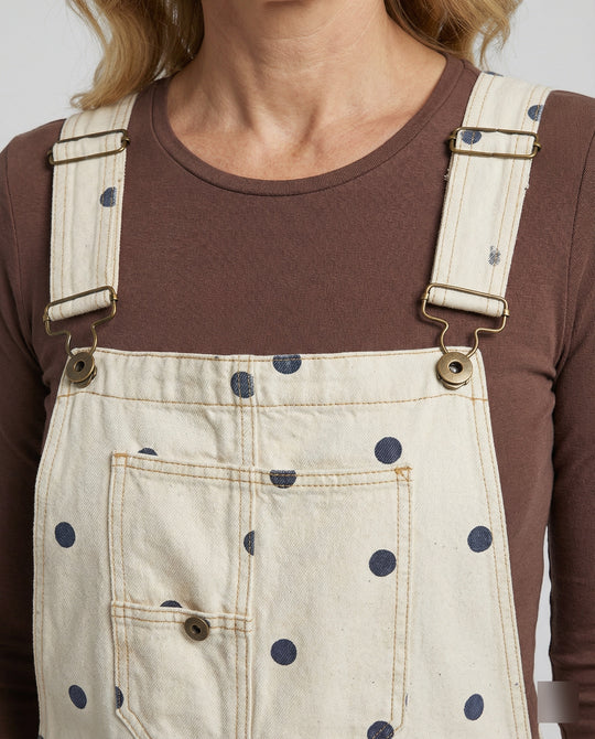 Damen Latzhose Canvas weit
