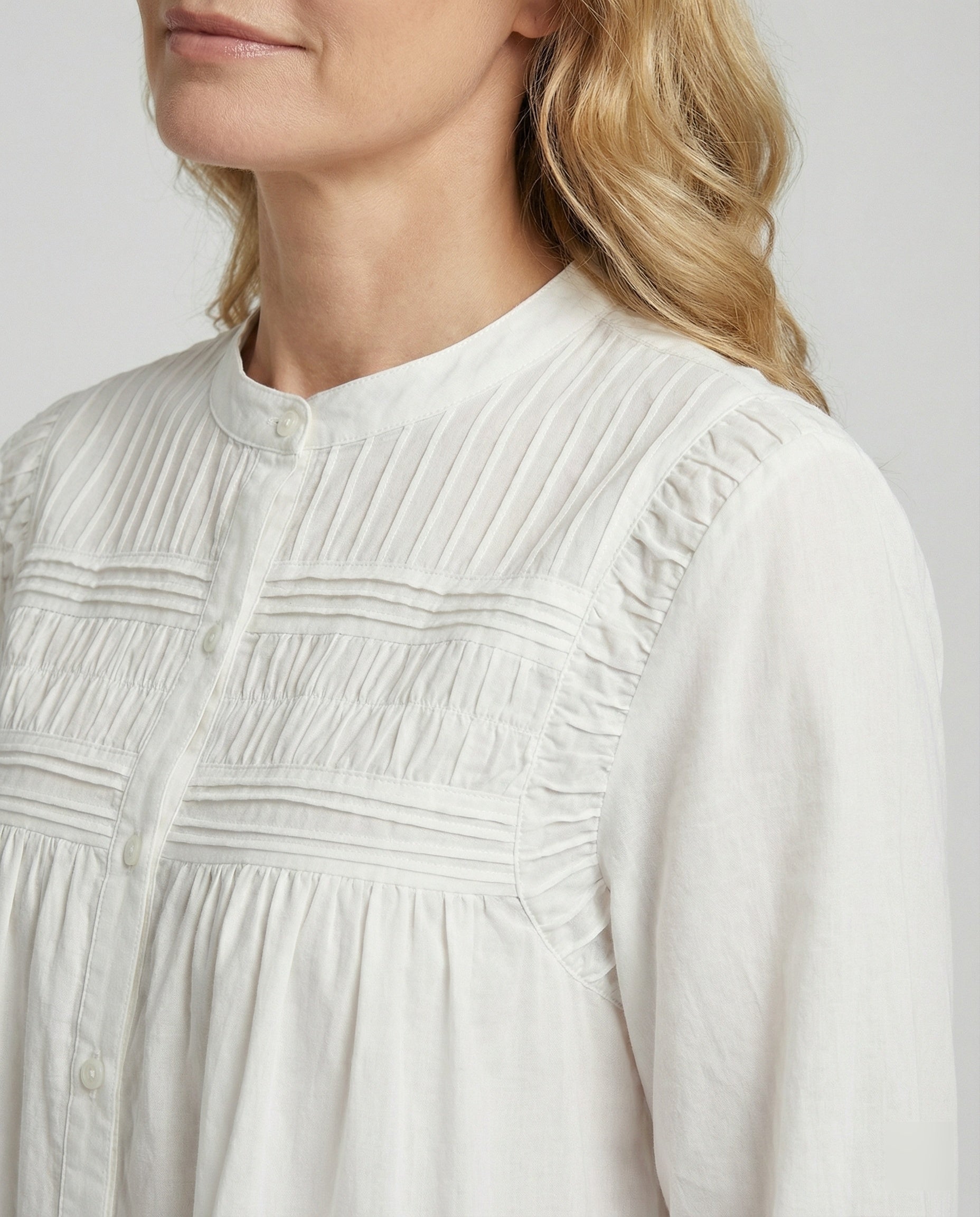 Romantische Baumwollbluse Damen