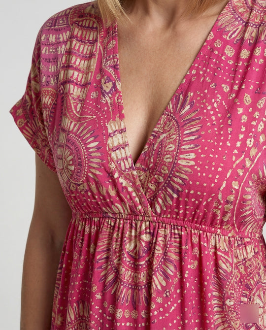 Tunika Kleid Mit Stufenvolant Damen