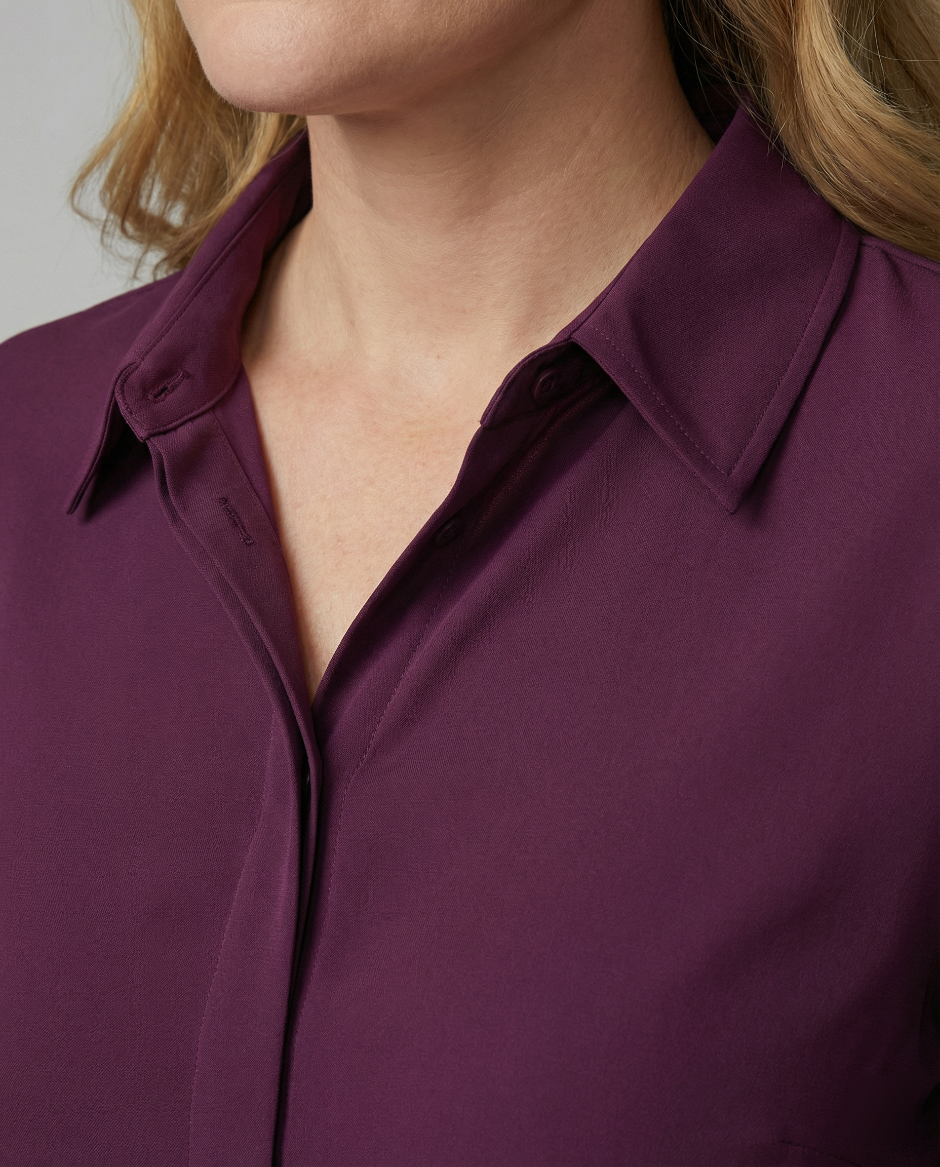 Damen Hemdbluse elegant mit luxuriösem Glanz
