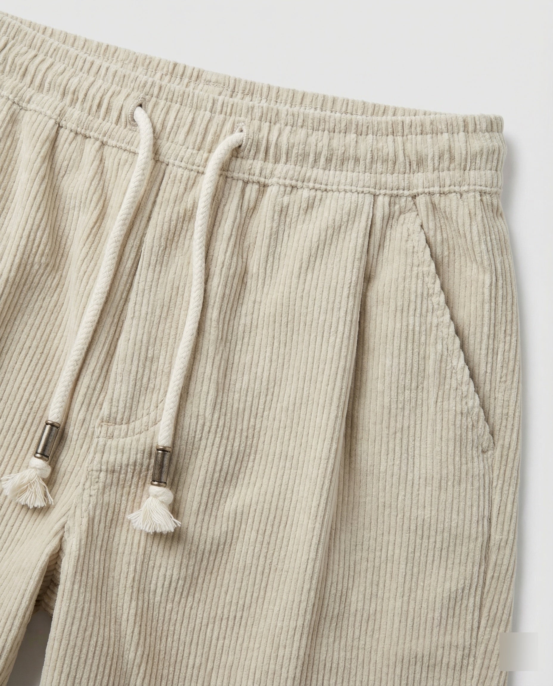 Herren weite Cordhose mit hoher Leibhöhe