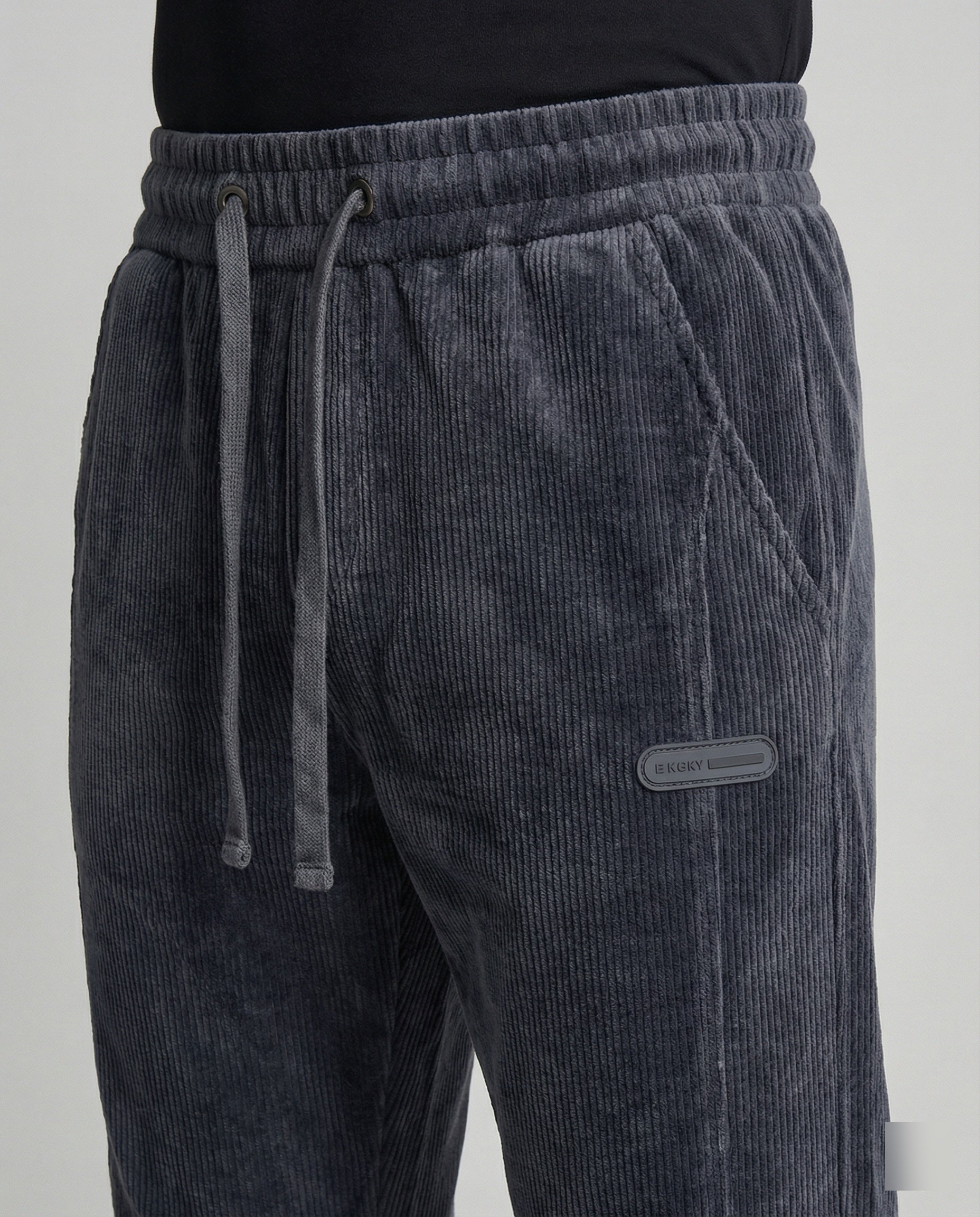 Herren Jogginghose gerippt schmal