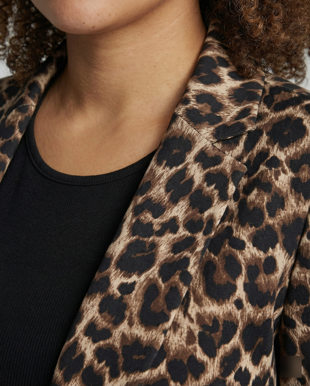 Damen Modischer Blazer im Leo-Design mit schlankem Schnitt R&B