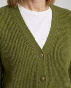 Damen Cardigan mit V-Ausschnitt und Knöpfen