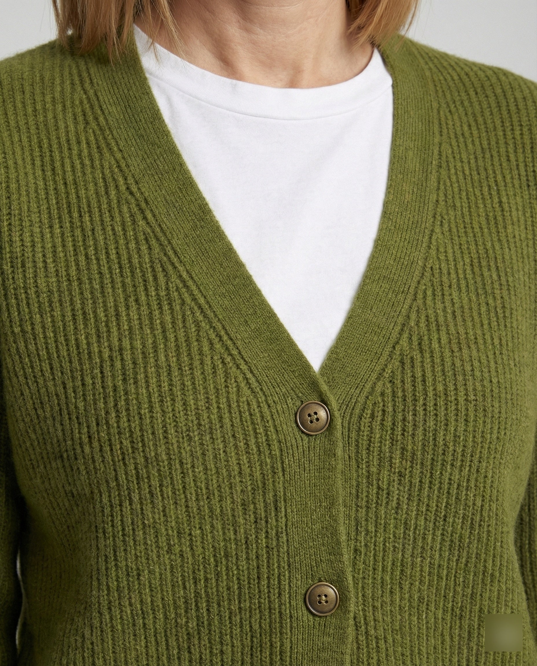 Damen Cardigan mit V-Ausschnitt und Knöpfen