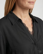 Damen Bluse mit Spitzenakzenten