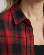Damen Hemdjacke Karo Flanell