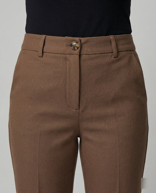 Damen Flared Stoffhose