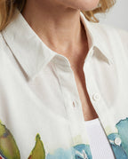 Damen Bluse weit floral