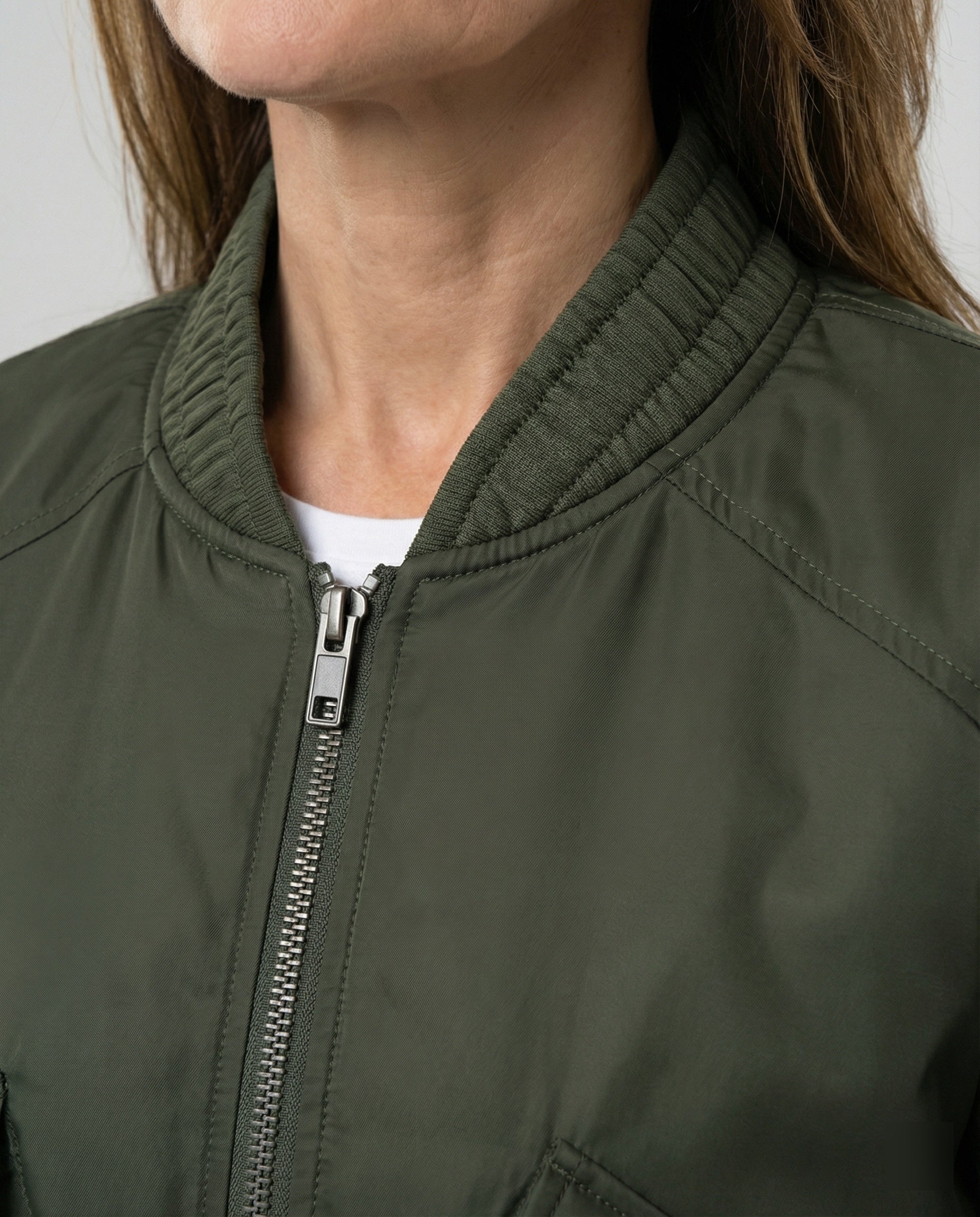 Damen Bomberjacke mit hohen Bündchen