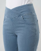 Damen Schlaghose High Waist aus Stretch Denim