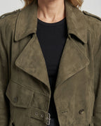 Braune Lederjacke Damen Oversize