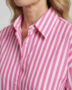 Damen Hemdbluse Streifen weit