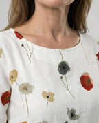 Damen Maxikleid floral mit Taschen