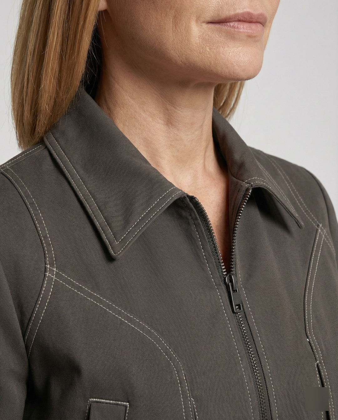 Damen Kurzjacke mit Reißverschluss