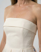 Damen Abendkleid trägerlos mit Korsage