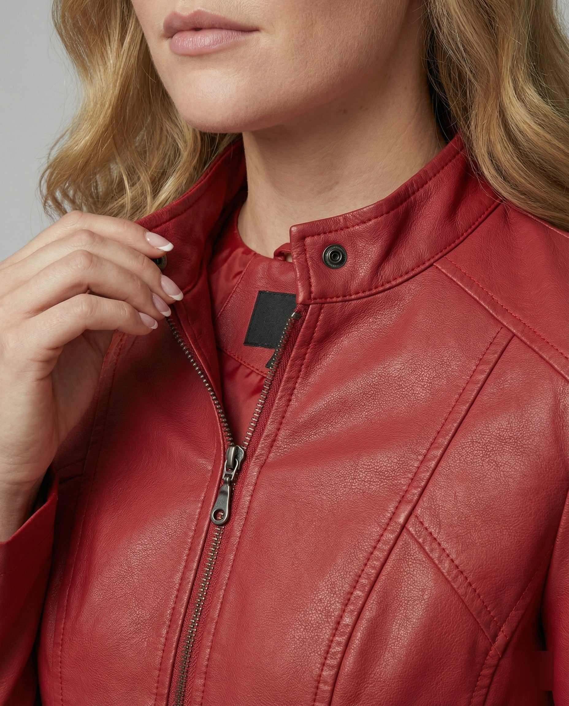 R&B | Luxuriöse Stilvolle Lederjacke für Frauen