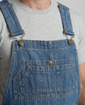 Herren Jeans Latzhose Weit