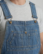 Herren Jeans Latzhose Weit