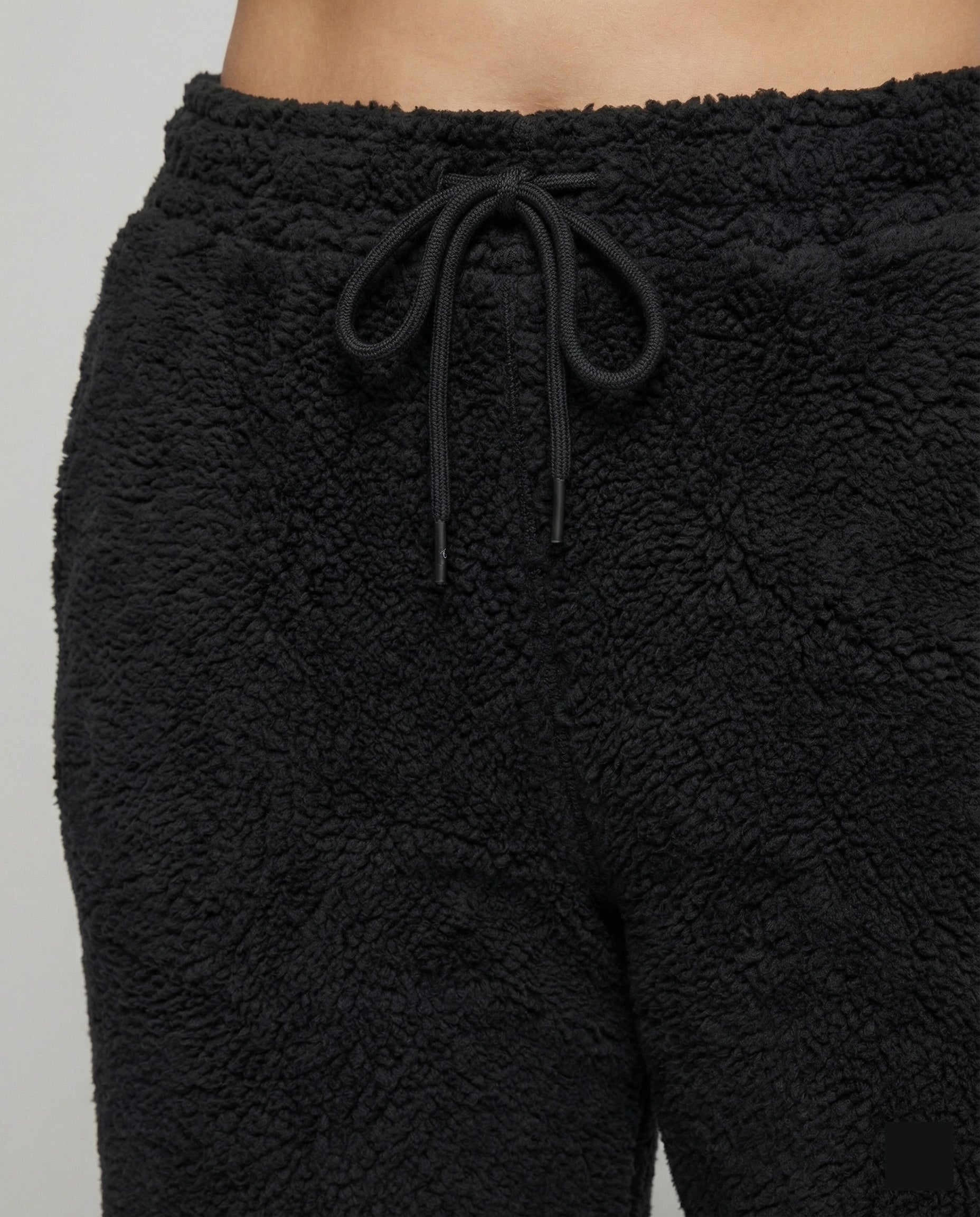 Damen kuschelige Fleece-Hose mit weitem Schnitt