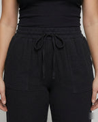 Damen luftige Freizeithose mit elastischem Bund und seitlichen Taschen R&B