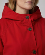 R&B | stilvolle lange Damenjacke mit Kapuze
