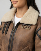 Damen Übergangsjacke mit gefüttertem Kragen