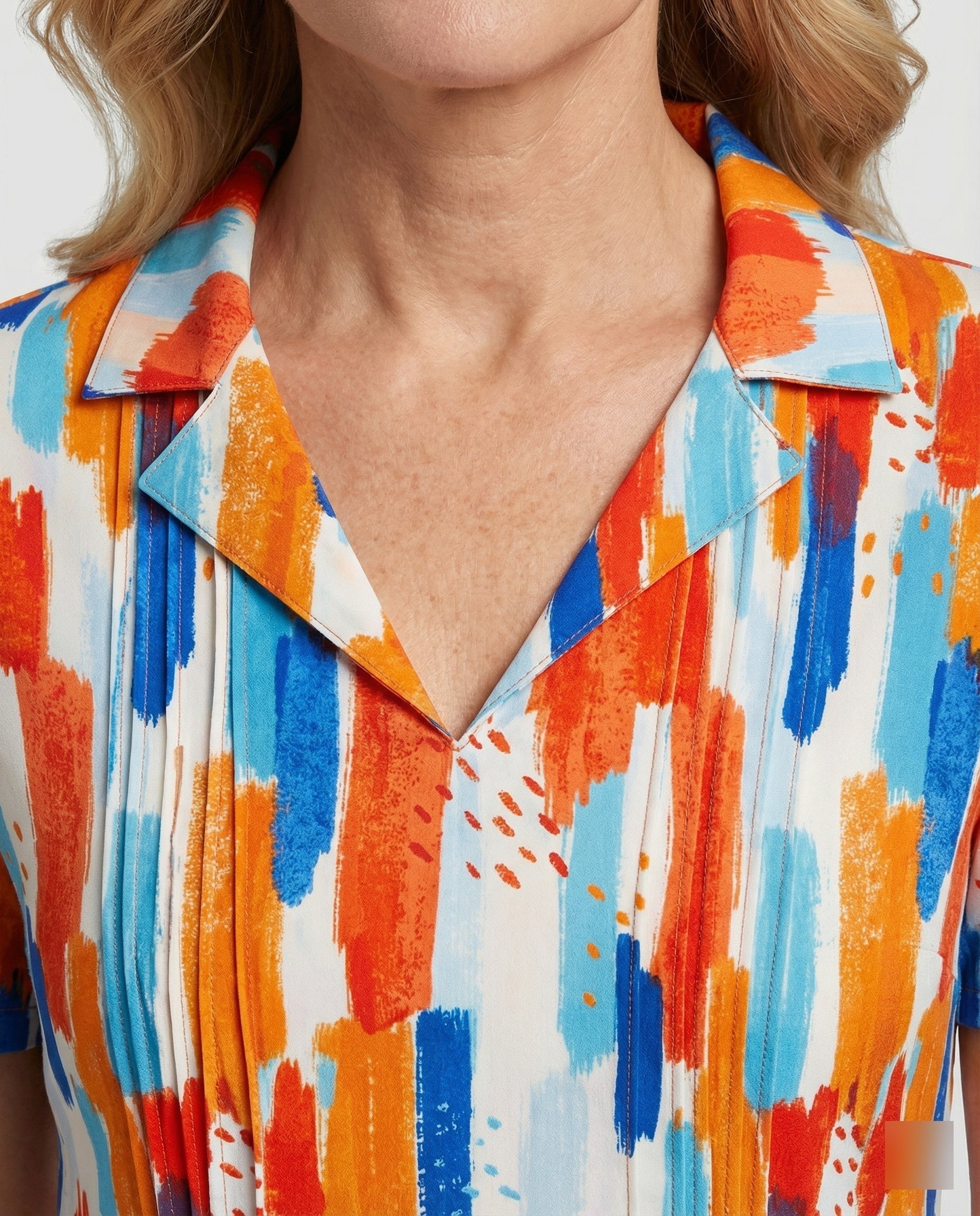 Bluse Damen Kurzarm Print