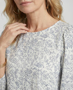 Damen Tunika Blumenprint leicht